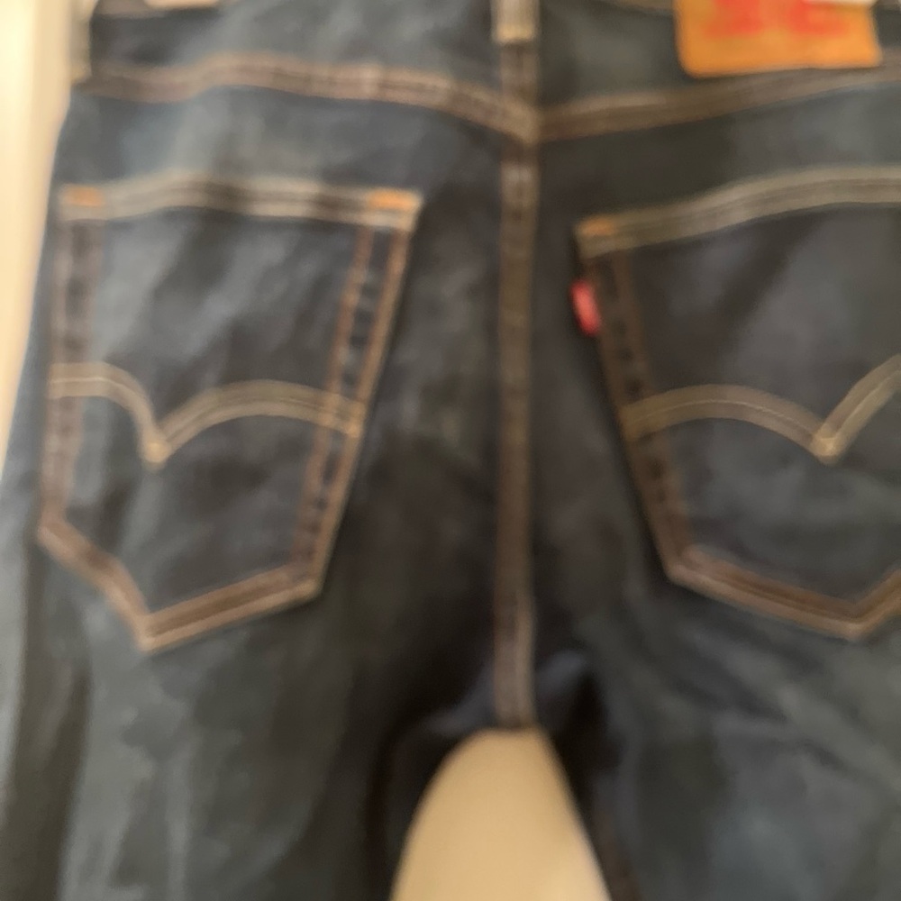 Levi Strauss 512 Men's Blue Denim Jeans Zip Button Pockets Size 30x32 - Picture 9 of 16